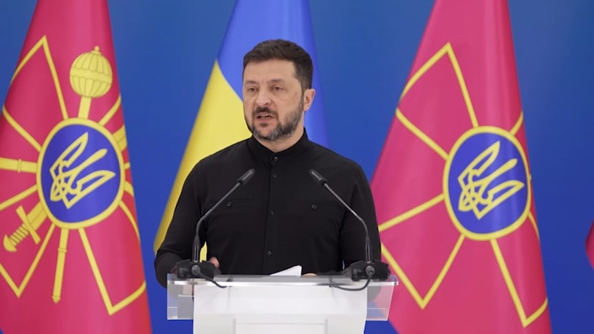 Президент Володимир Зеленський під час представлення нового міністра оборони, 21 липня 2025 року