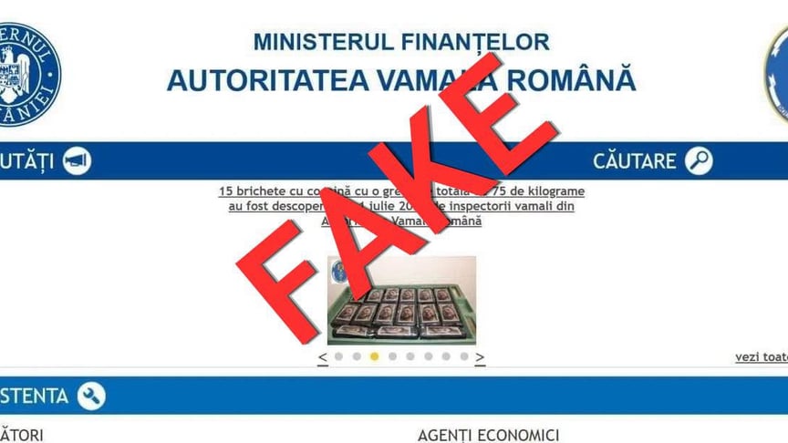 Румунські митники спростували фейк про «75 кілограмів кокаїну в пакунках із Зеленським» Румунські митники спростували фейк про «75 кілограмів кокаїну в пакунках із Зеленським»