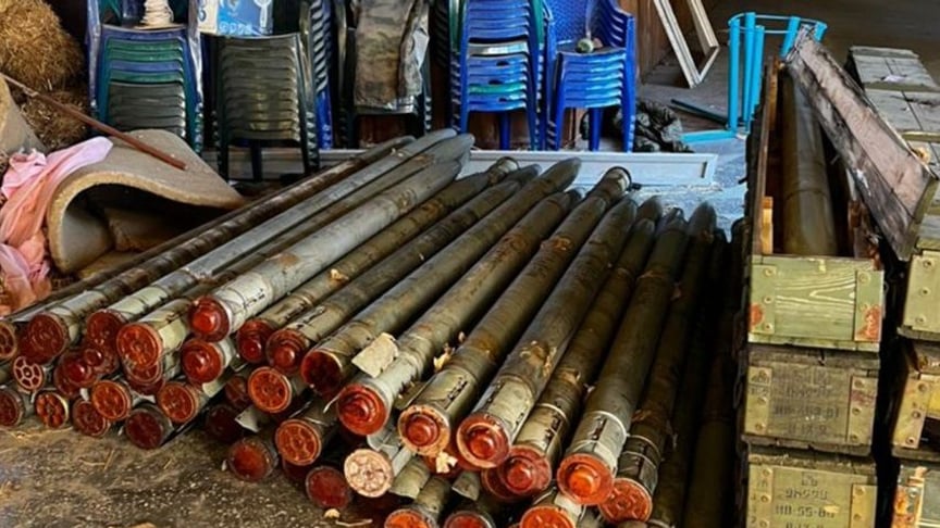 На деокупованій Херсонщині знайшли кинутий арсенал російської зброї