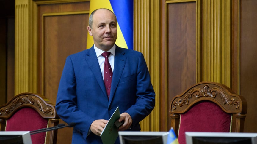Андрій Парубій у залі Верховної Ради, 2017 рік