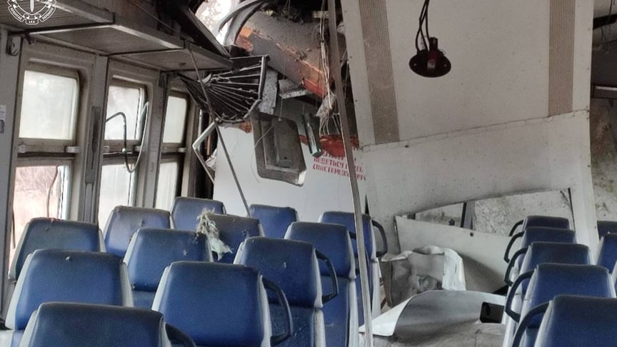 Атакованная электричка