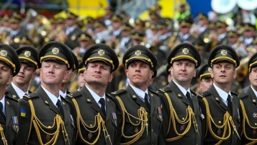 NATO Troops March in Kyiv at Independence Parade