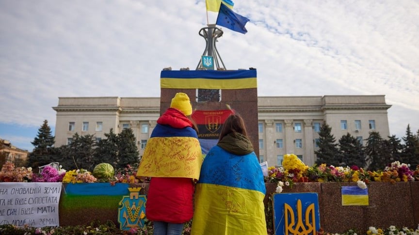 Center of liberated Kherson, November 14, 2022