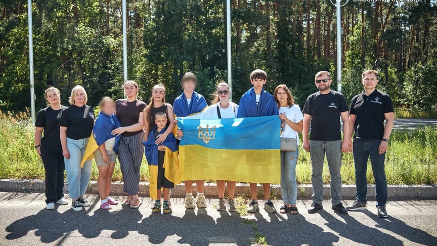 Діти, яких повернули з тимчасово окупованих територій