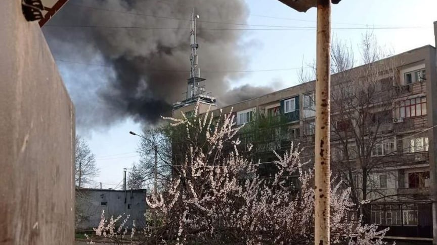 Наслідки обстрілу в Сєвєродонецьку