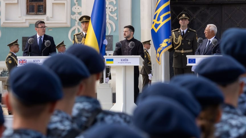 Президент України Володимир Зеленський під час урочистостей із нагоди Дня незалежності