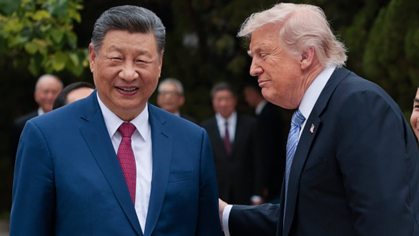 Президент США Дональд Трамп та лідер Китаю Сі Цзіньпінь під час зустрічі у Пекіні, 15 травня 2026