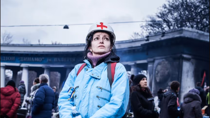 Анна Дудіна під час Революції Гідності