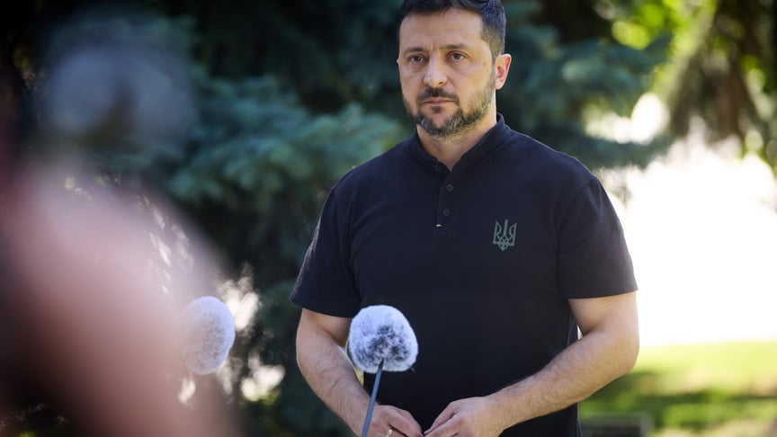 Президент Володимир Зеленський на зустрічі з журналістами