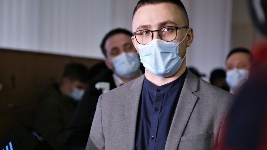 Сергей Стерненко в Одесском апелляционном суде, 16 апреля 2021 года