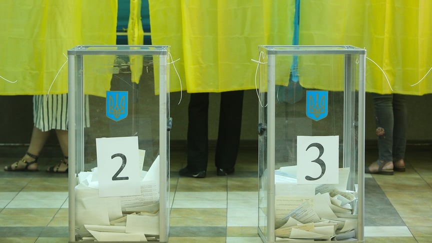 Виборча дільниця під час парламентських виборів, Київ, 21 липня 2019 року.