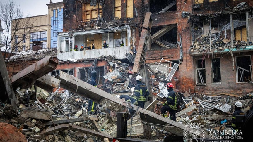 Наслідки російської атаки на Харків, 2 січня 2026 року