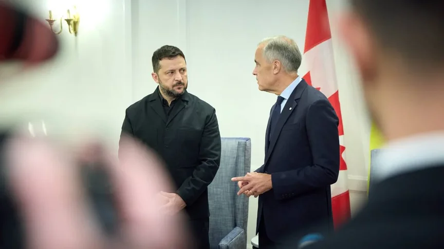 Президент України Володимир Зеленський та премʼєр-міністр Канади Марк Карні