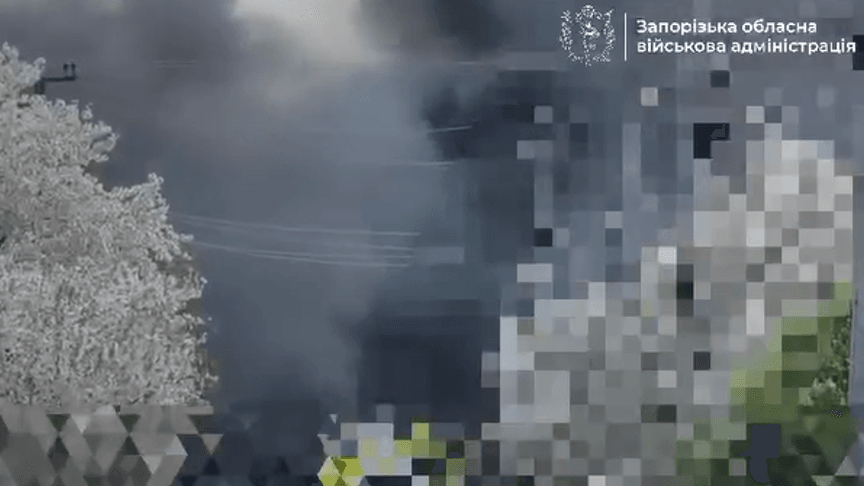 Наслідки удару по Запоріжжю