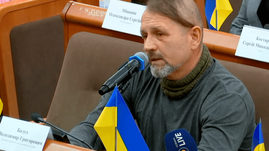 Володимир Балух на засіданні ТСК