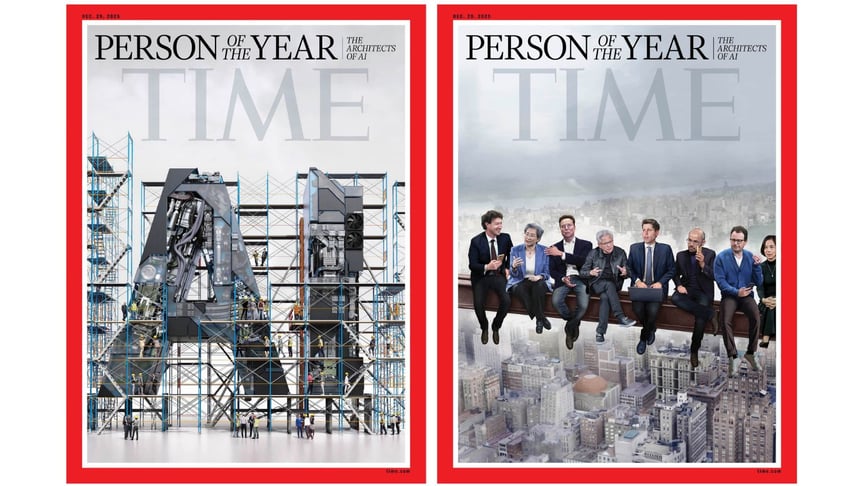 Обкладинки «Людина 2025 року» за версією Time Обкладинки «Людина 2025 року» за версією Time
