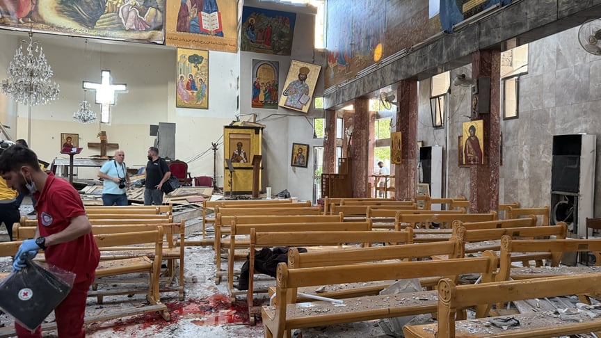 Церква в Дамаску, у якій стався теракт Церква в Дамаску, у якій стався теракт