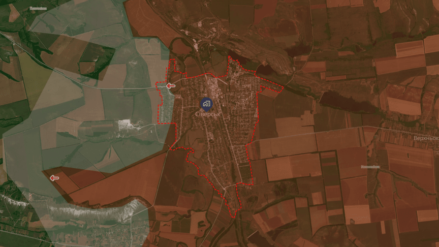 Ситуация в районе Северска по состоянию на 22 декабря 2025 года