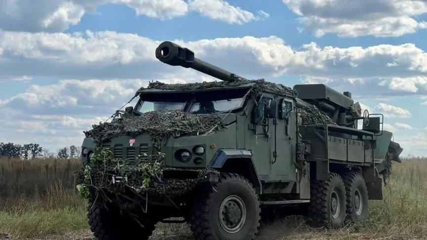 Українська колісна самохідна гаубиця 2С22 «Богдана», калібр 155 мм Українська колісна самохідна гаубиця 2С22 «Богдана», калібр 155 мм