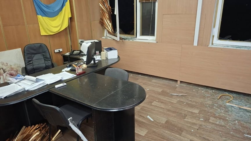 Пошкодження будівлі Книжкової палати України Пошкодження будівлі Книжкової палати України