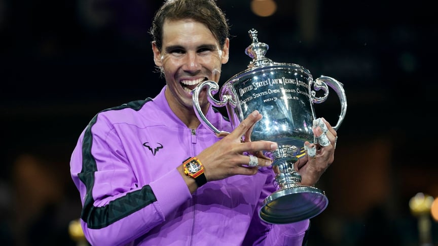 Испанец Надаль победил россиянина в пятичасовом финале US Open