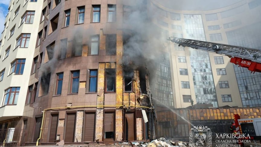 Последствия российской атаки на Харьков