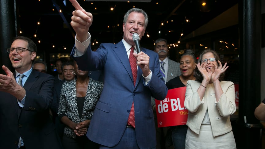 Колишній мер Нью-Йорка Білл де Блазіо Колишній мер Нью-Йорка Білл де Блазіо