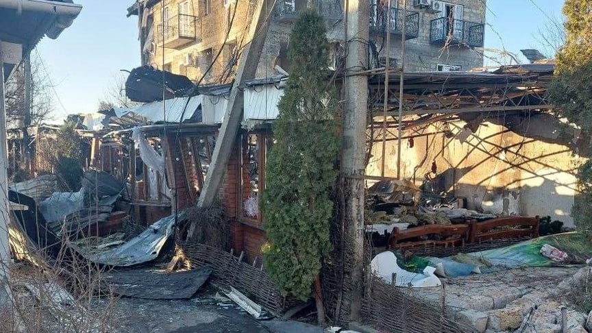 Ставленики рф заявили про удар по кафе у Хорлах у новорічну ніч