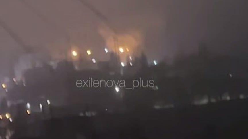 Пожежа після атаки дронів у Воронежі, де, ймовірно, під ударом була ТЕЦ