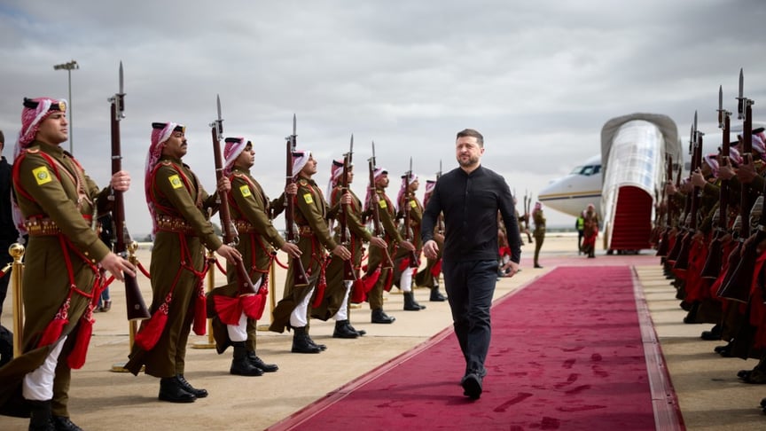 Ілюстративне фото. Візит президента України Володимира Зеленського до Йорданії