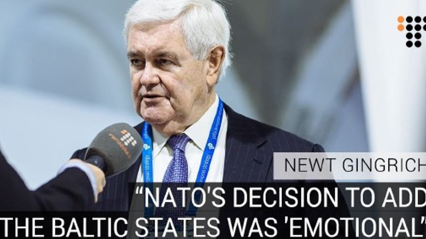NATO's Decision To Add Baltic States Was 'Emotional' – Newt Gingrich