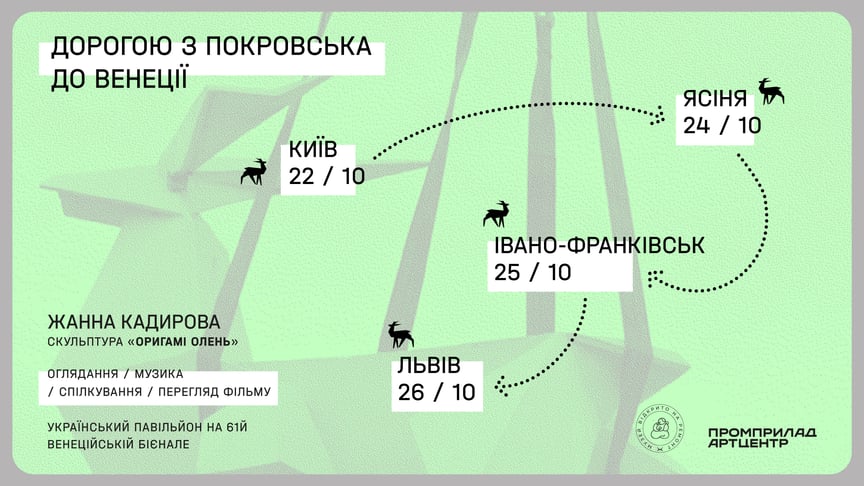 У Києві, Львові та на Франківщині покажуть скульптуру, яка представить Україну на Венеційській бієнале