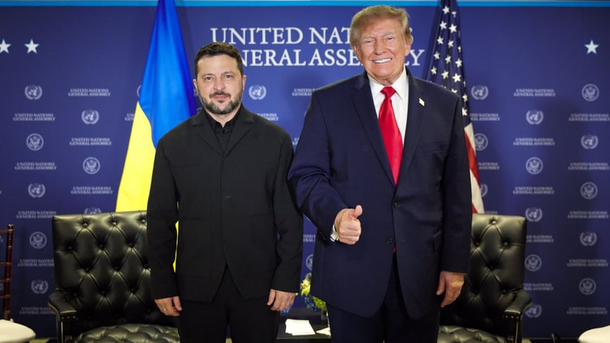 Президент України Володимир Зеленський під час зустрічі з президентом США Дональдом Трампом Президент України Володимир Зеленський під час зустрічі з президентом США Дональдом Трампом
