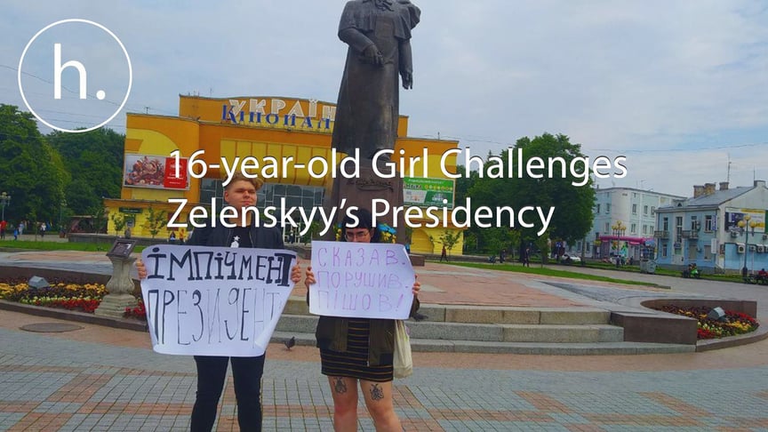 16-Year-Old Girl Challenges Zelenskyy’s Presidency