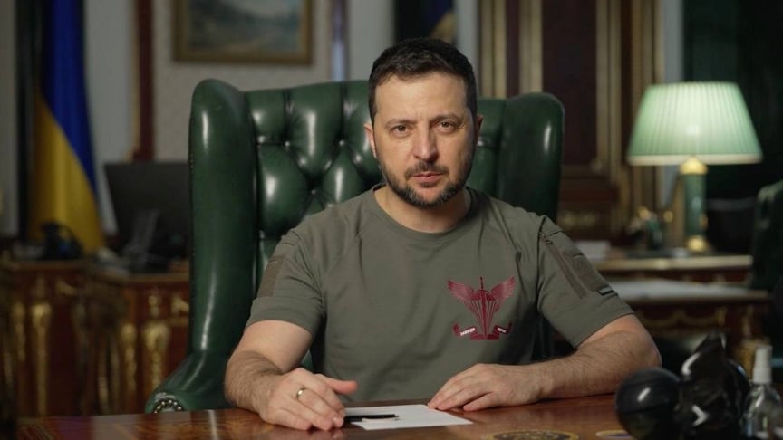 Володимир Зеленський під час вечірнього відеозвернення 21 листопада 2022 року