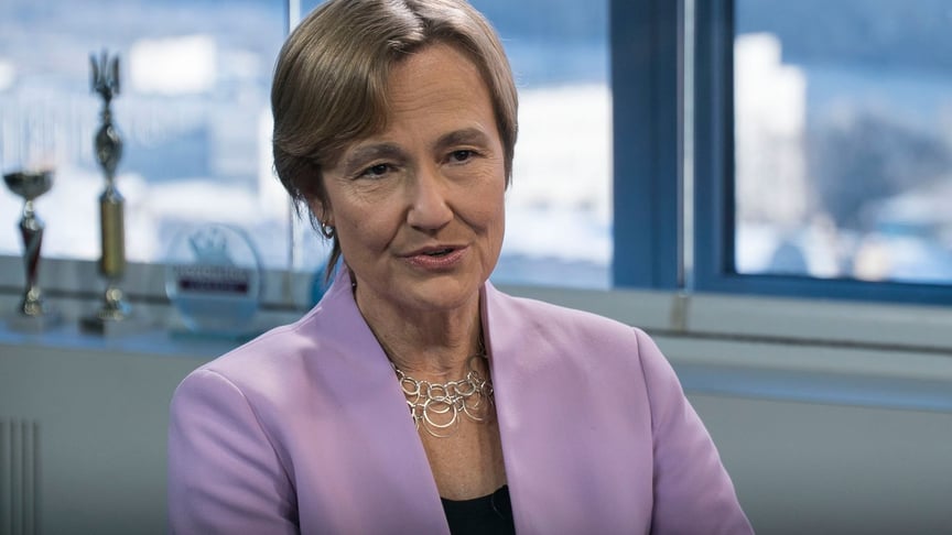 German Ambassador to Ukraine Anka Feldhusen during an interview with Hromadske, Kyiv, February 7, 2020