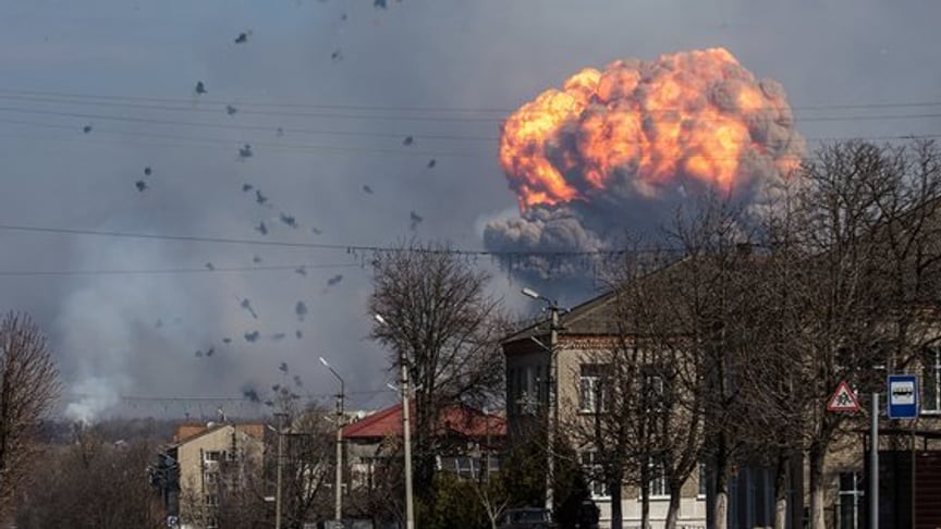 An explosion in the ammunition depot in Balakliya, in the Kharkivskiy region of Ukraine occurred on March, 23d.