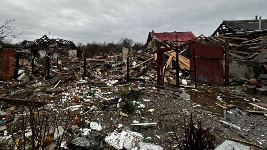 Частный дом, в котором погибли три брата