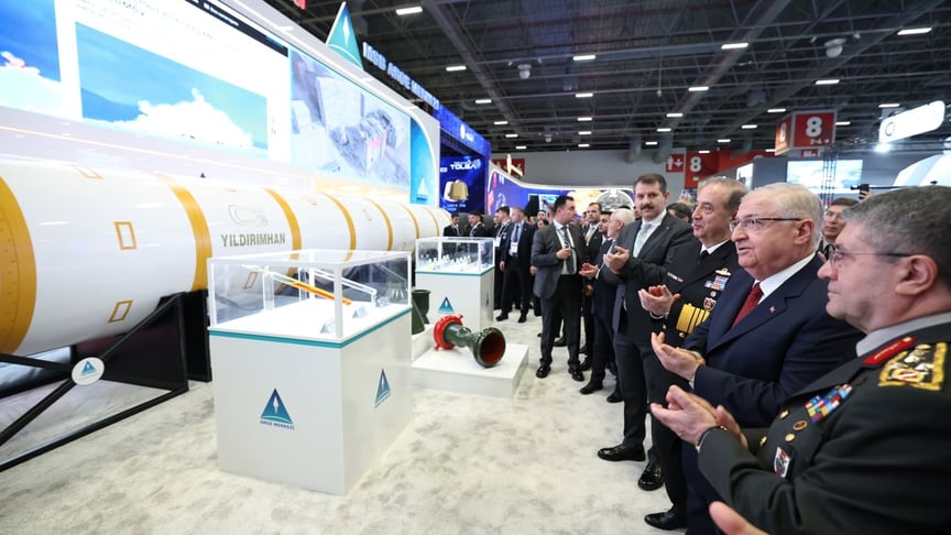 Презентація Yıldırımhan на виставці SAHA 2026 у Стамбулі