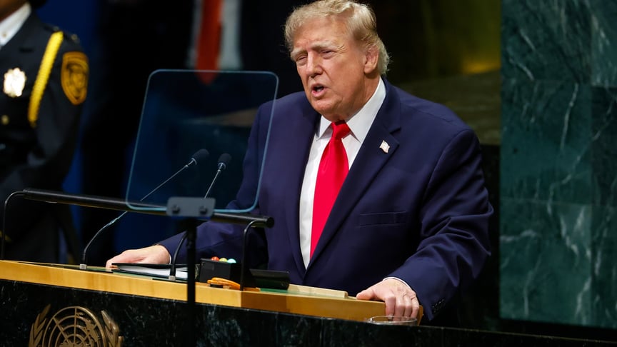 Президент США Дональд Трамп виступає на 81-й сесії Генасамблеї ООН