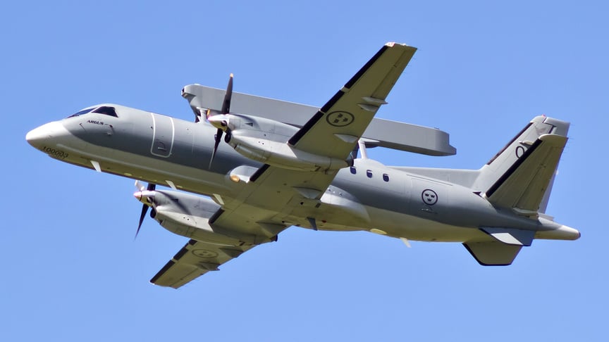 Літак дальнього радіолокаційного виявлення Saab 340 AEW (ASC 890) Літак дальнього радіолокаційного виявлення Saab 340 AEW (ASC 890)