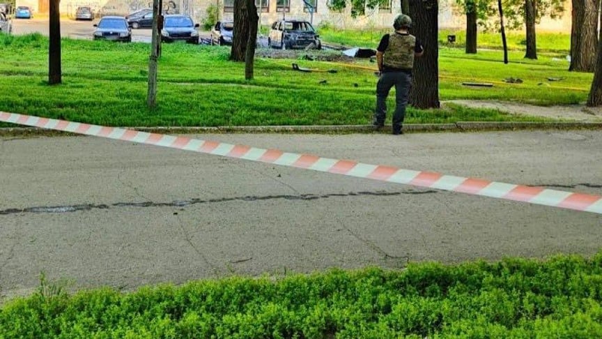 Правоохоронці на місці вибуху авто в Дніпрі