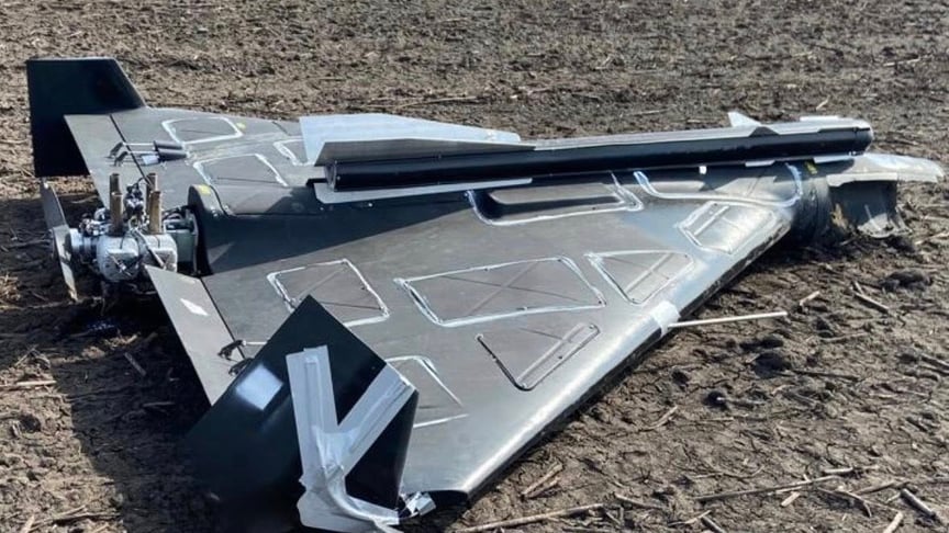 Безпілотник типу Shahed із макетом ракети Р60