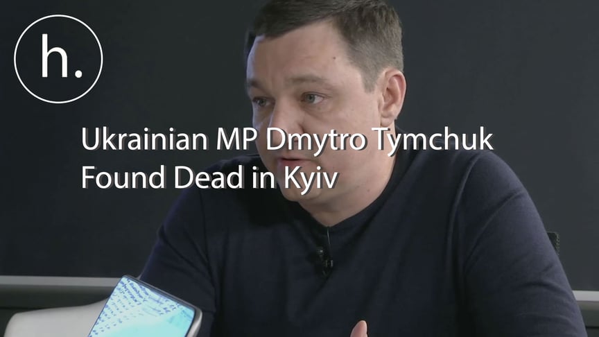 Ukrainian MP from the People's Front party Dmytro Tymchuk gives an interview to Hromadske in March 2014.