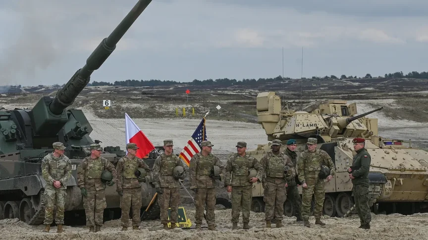 Ілюстративне фото. Американські та польські військові під час спільних навчань у Польщі, 12 квітня 2023 року