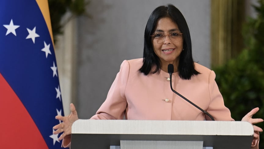 Віцепрезидентка Венесуели Делсі Родрігес, яку призначили виконувати обов’язки глави держави