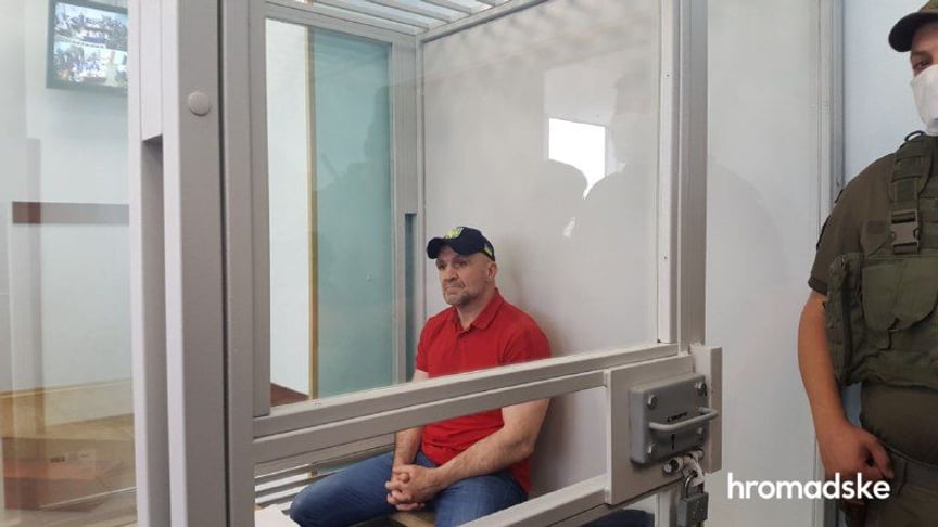 Підозрюваний замовник нападу на радницю міського голови Херсона Катерину Гандзюк Владислав Мангер у суді, 13 липня 2020 рік