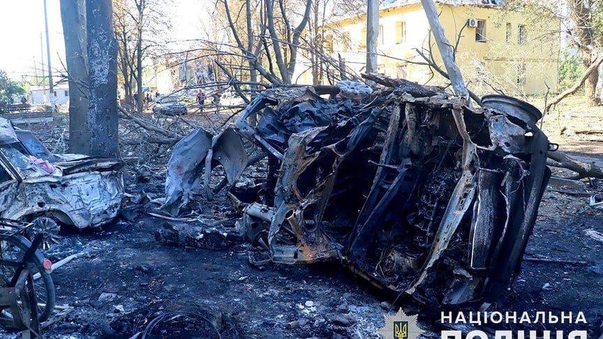 Наслідки російського удару по Кураховому Донецької області 21 вересня 2023 року