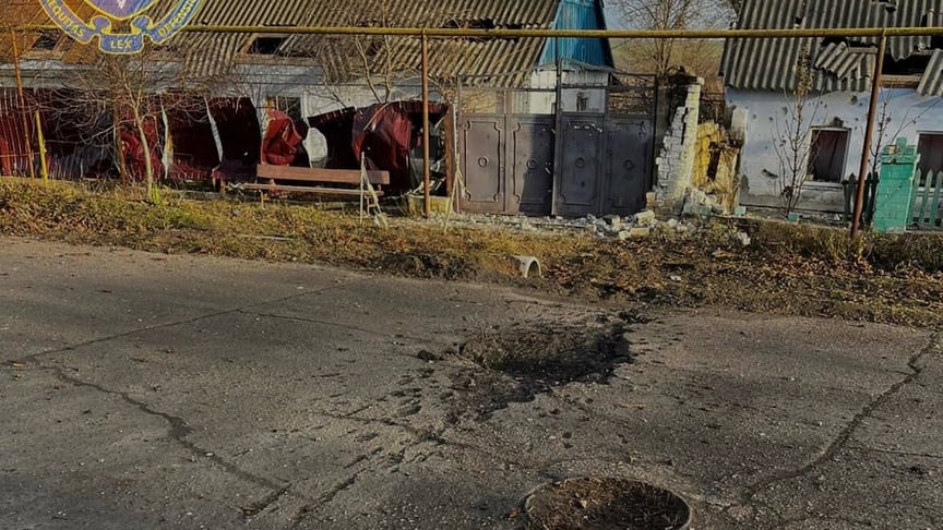 Наслідки російського прильоту в Херсоні, 17 грудня 2023 року