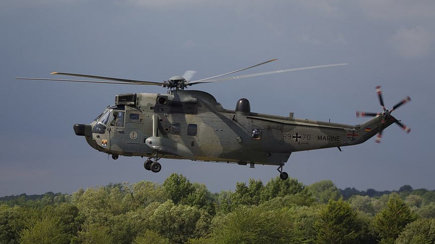 Ілюстративне фото. Гелікоптер Sea King Mk41 ВМС Німеччині у 2017 році